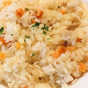 炊飯器で簡単☆ツナ入りカレーピラフ